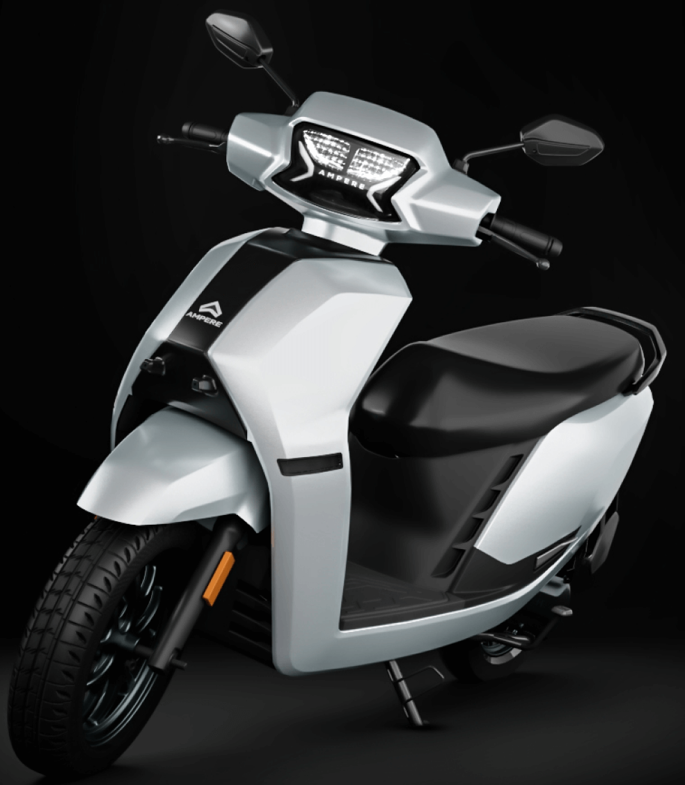 Nexus lunar white electric scooty