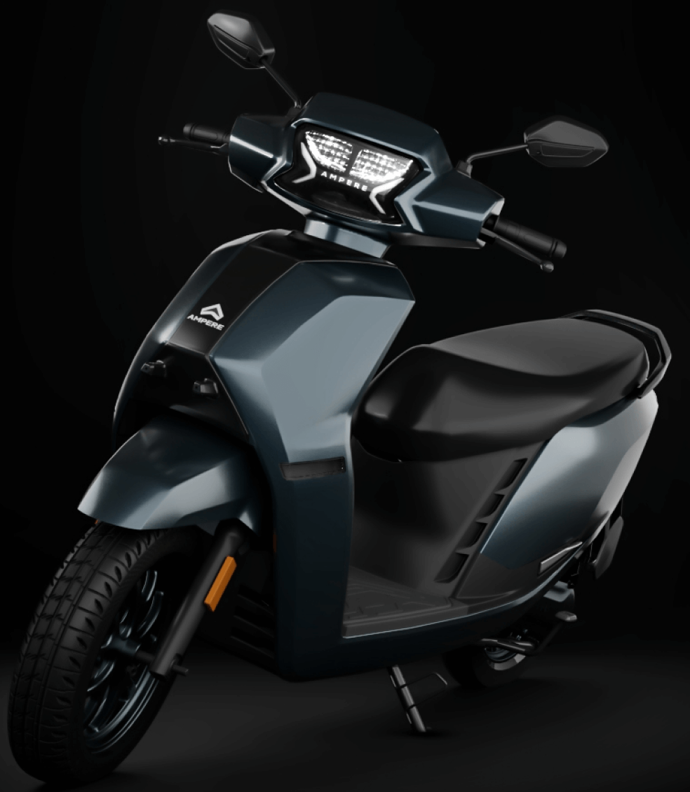 Nexus steel grey electric scooty
